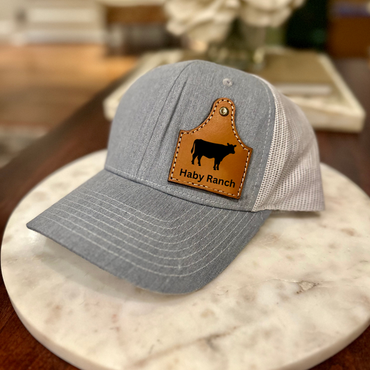 Personalized Cattle Tag Hat